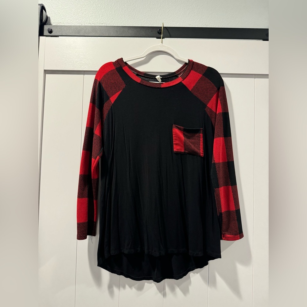 Buffalo Plaid Long Sleeve with pocket